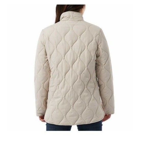 NWT 32 Degrees Ladies' Quilted Jacket Beige (Coconut Beige) Size XL - Picture 2 of 3
